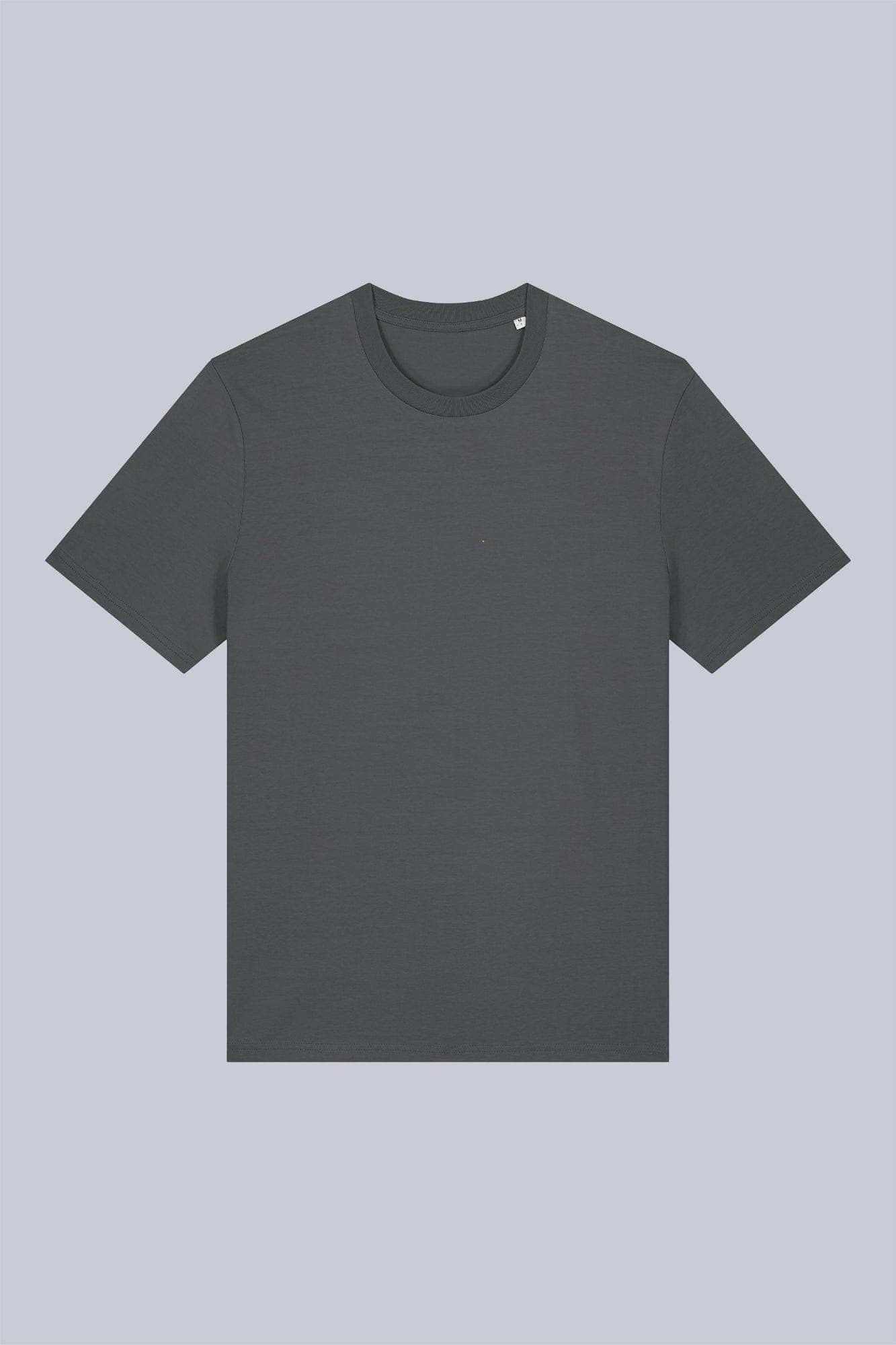 T-shirt classica in cotone organico Antracite e grigio scuro still life front di Farway Milano