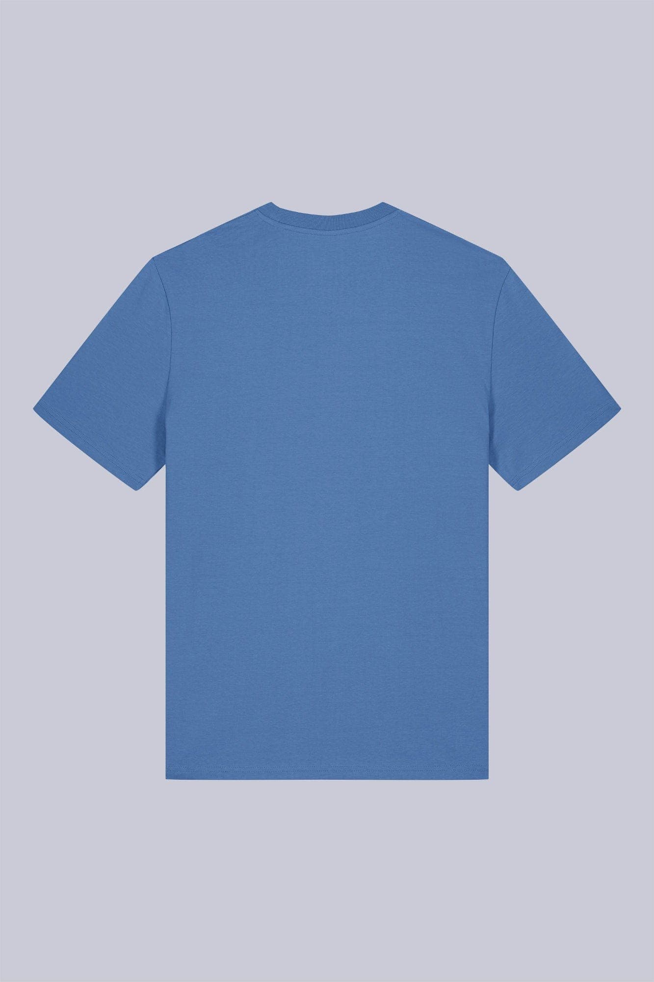 T-shirt classica in cotone organico Blu e azzurro intenso still life retro di Farway Milano