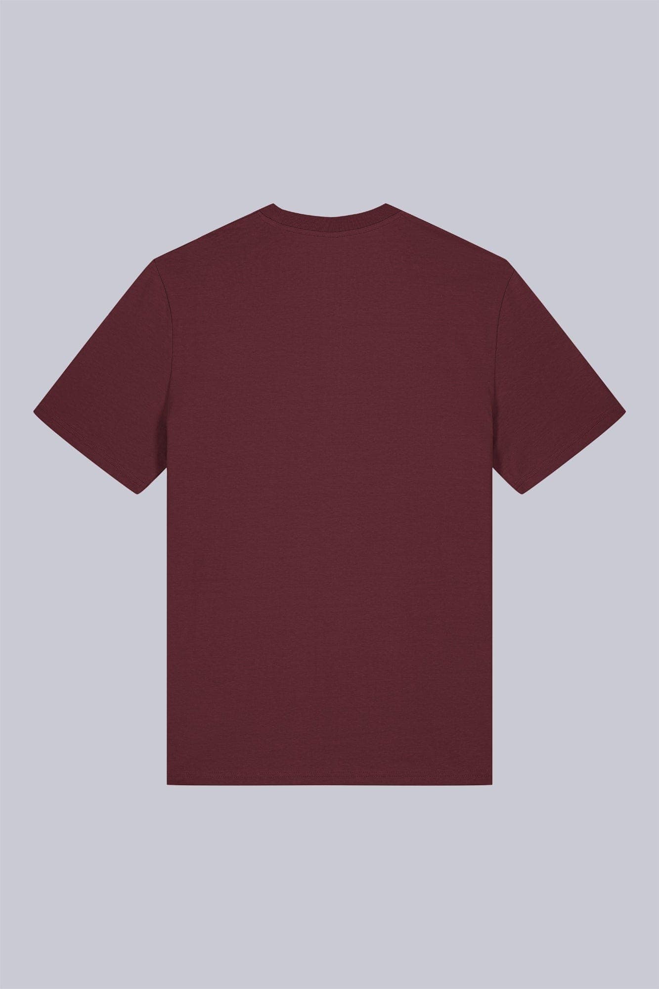 T-shirt classica in cotone organico Bordeaux e mattone still life retro di Farway Milano