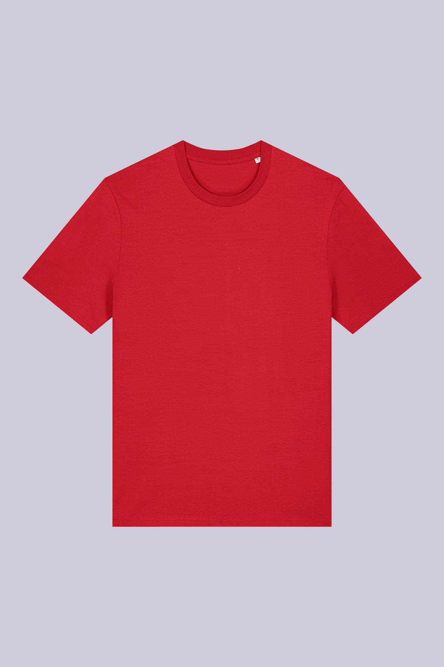 T-shirt classica in cotone organico Rosso e ciliegia still life front di Farway Milano