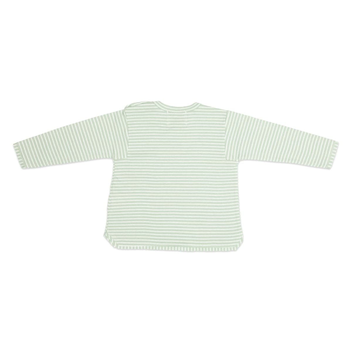 T-shirt a righe con taschino Off-white e cloud still life retro di Farway Milano