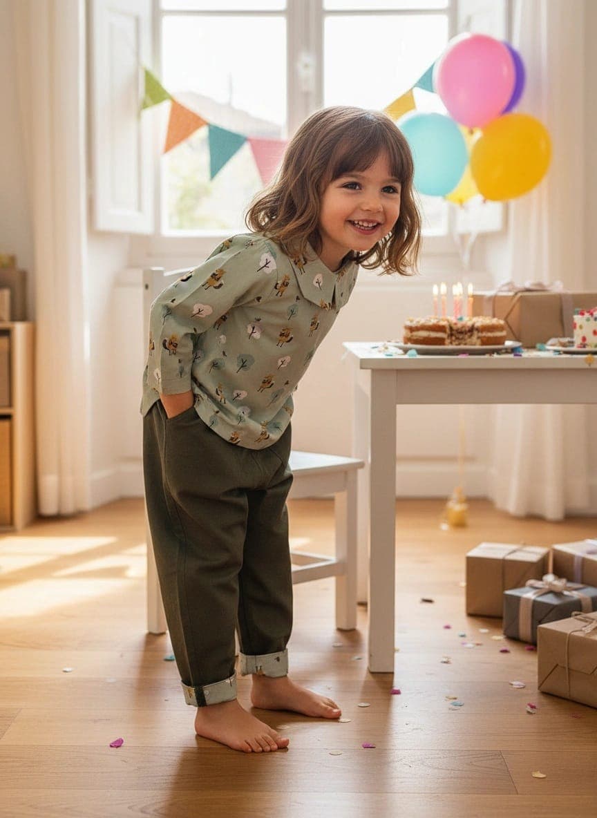 Pantalone Cropped in Gabardina Unico Compleanno di Farway Milano