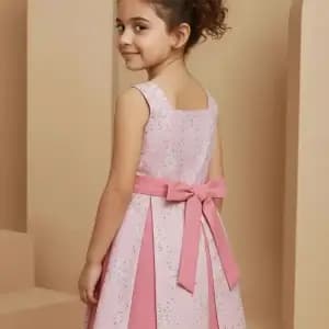 Abito Masha smanicato bicolore Flower Fantasie: natura Back