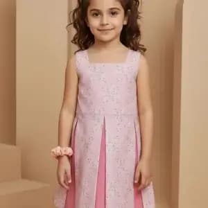 Abito Masha smanicato bicolore Flower Fantasie: natura Front
