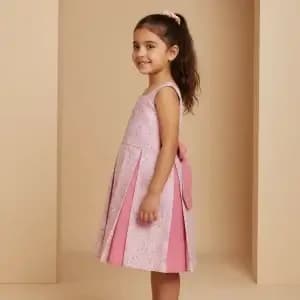 Abito Masha smanicato bicolore Flower Fantasie: natura Side