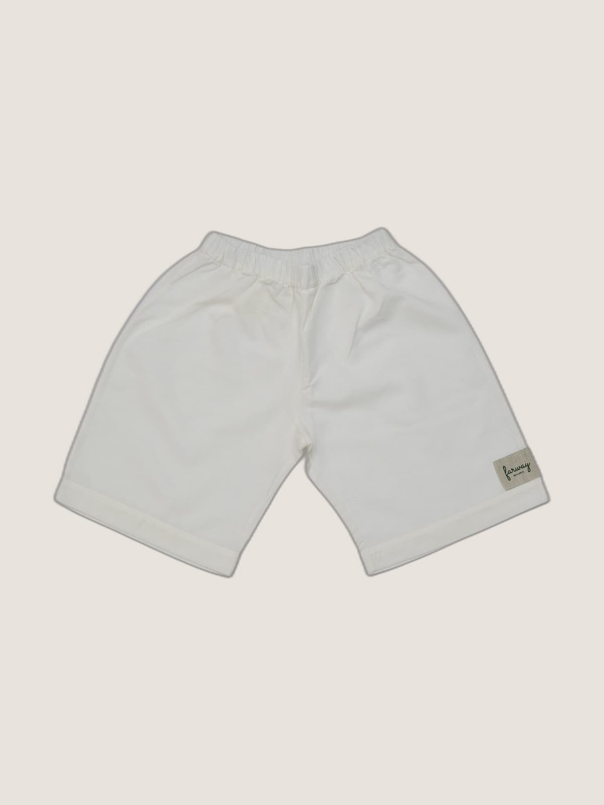 Pantaloncino Capri Farway in panna e avorio, vista frontale